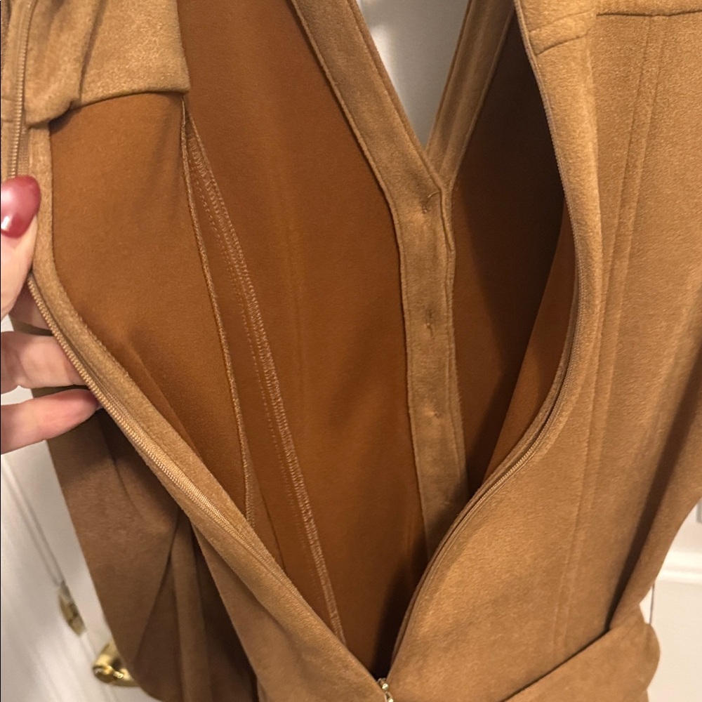 Karl Lagerfeld Tan Suede Dress - Picture 7 of 7